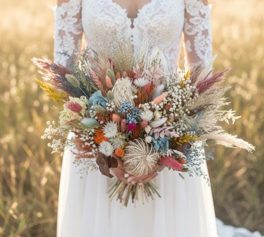 Rustic Rainbow Bouquet