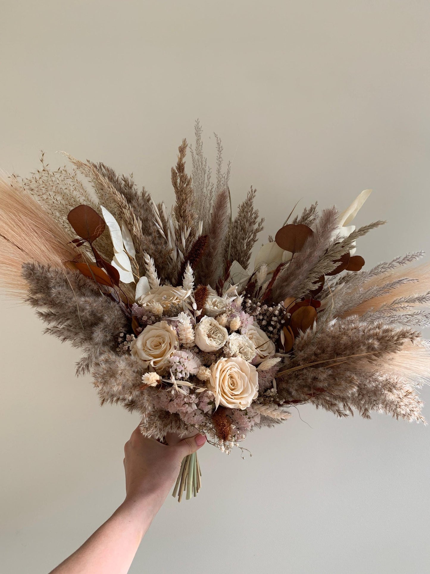 Beige & Maroon Bouquet