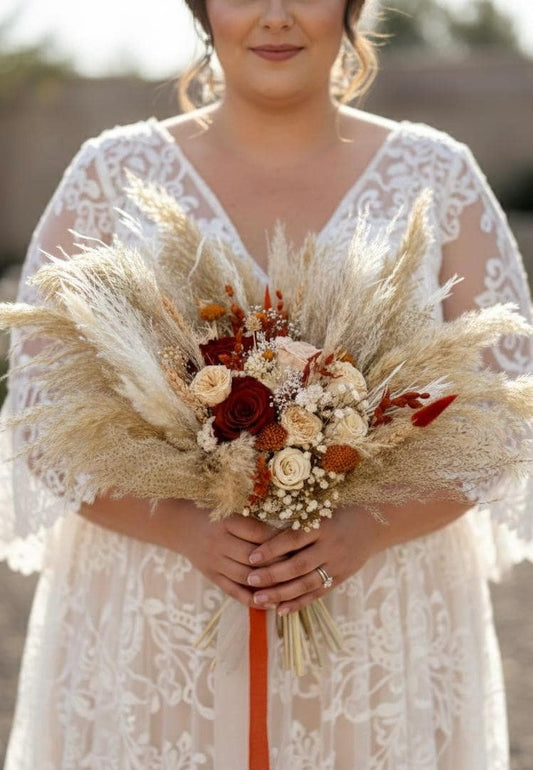Terracotta & Ivory Wedding Flowers
