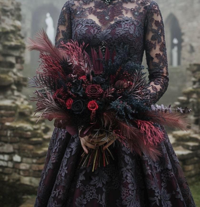 Moody Wedding Bouquet