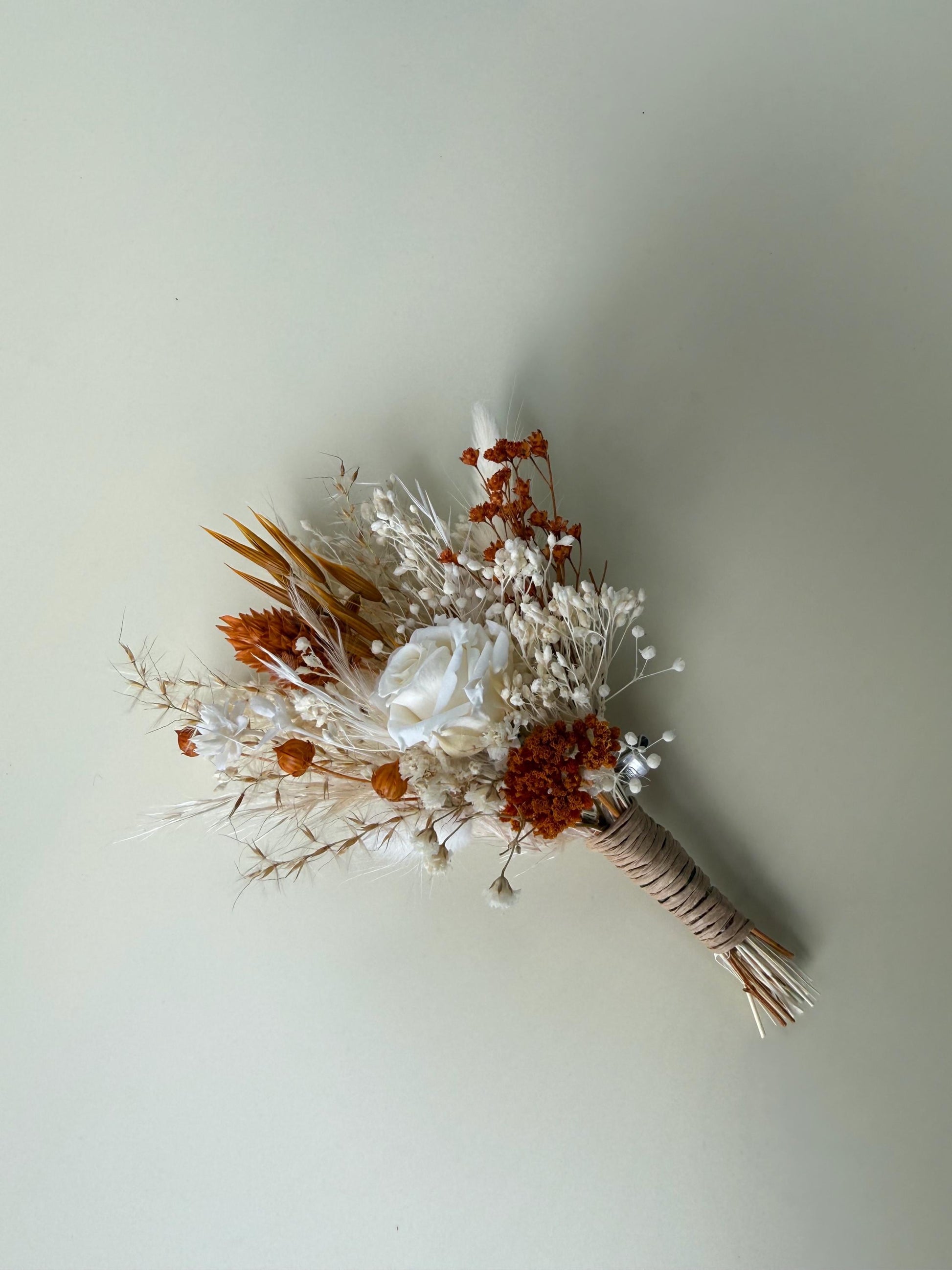 Neutral Boho Wedding Bouquet