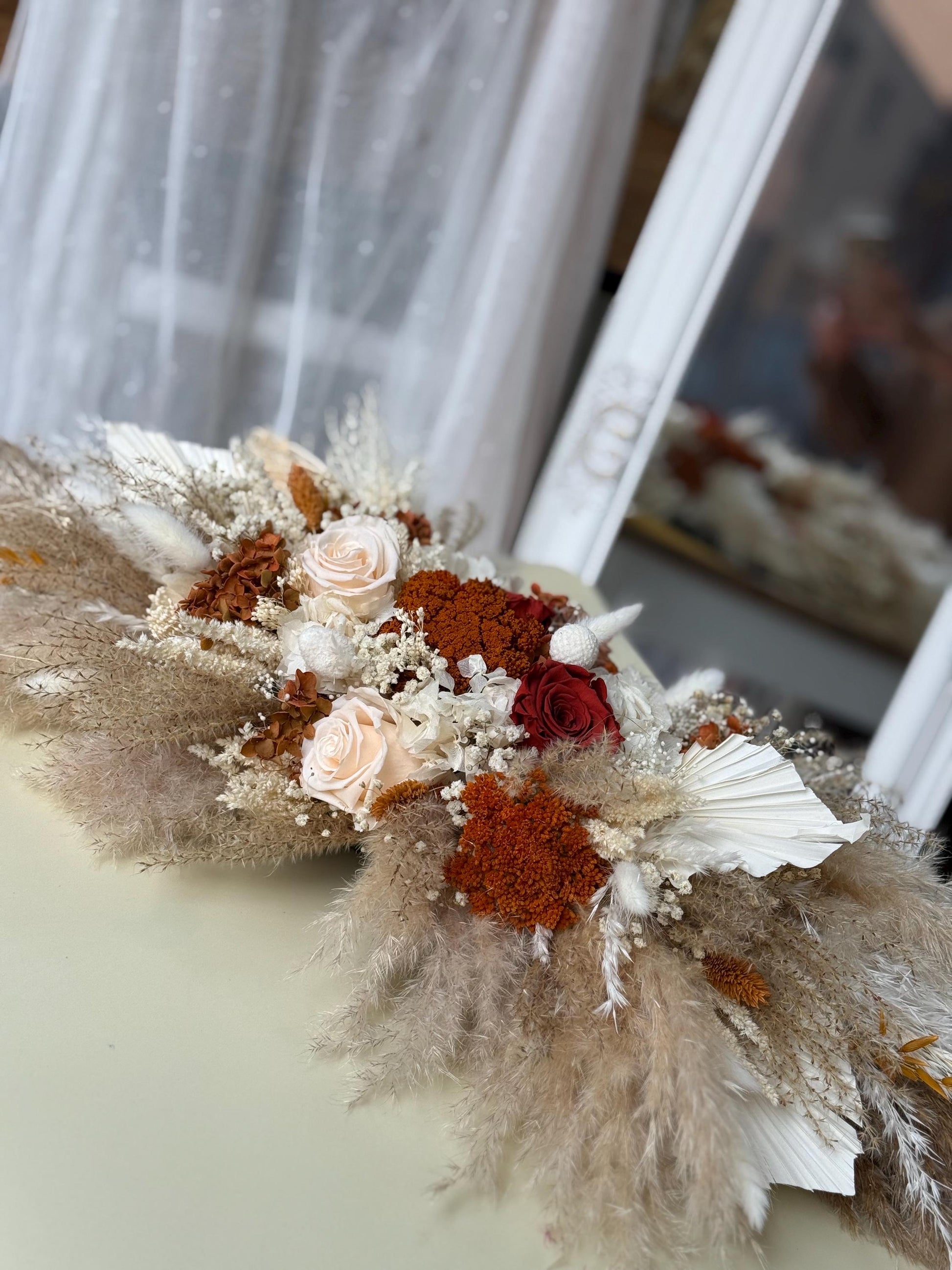 Neutral Boho Wedding Bouquet