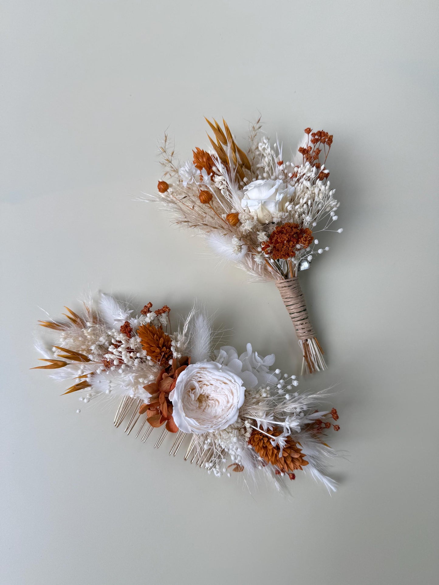 Neutral Boho Wedding Bouquet