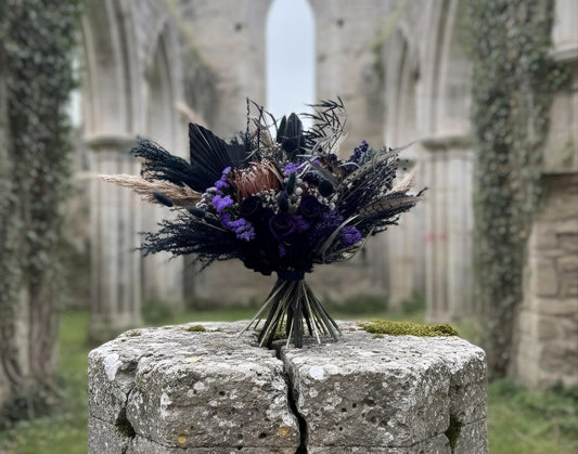 Black &Purple Wedding Bouquet