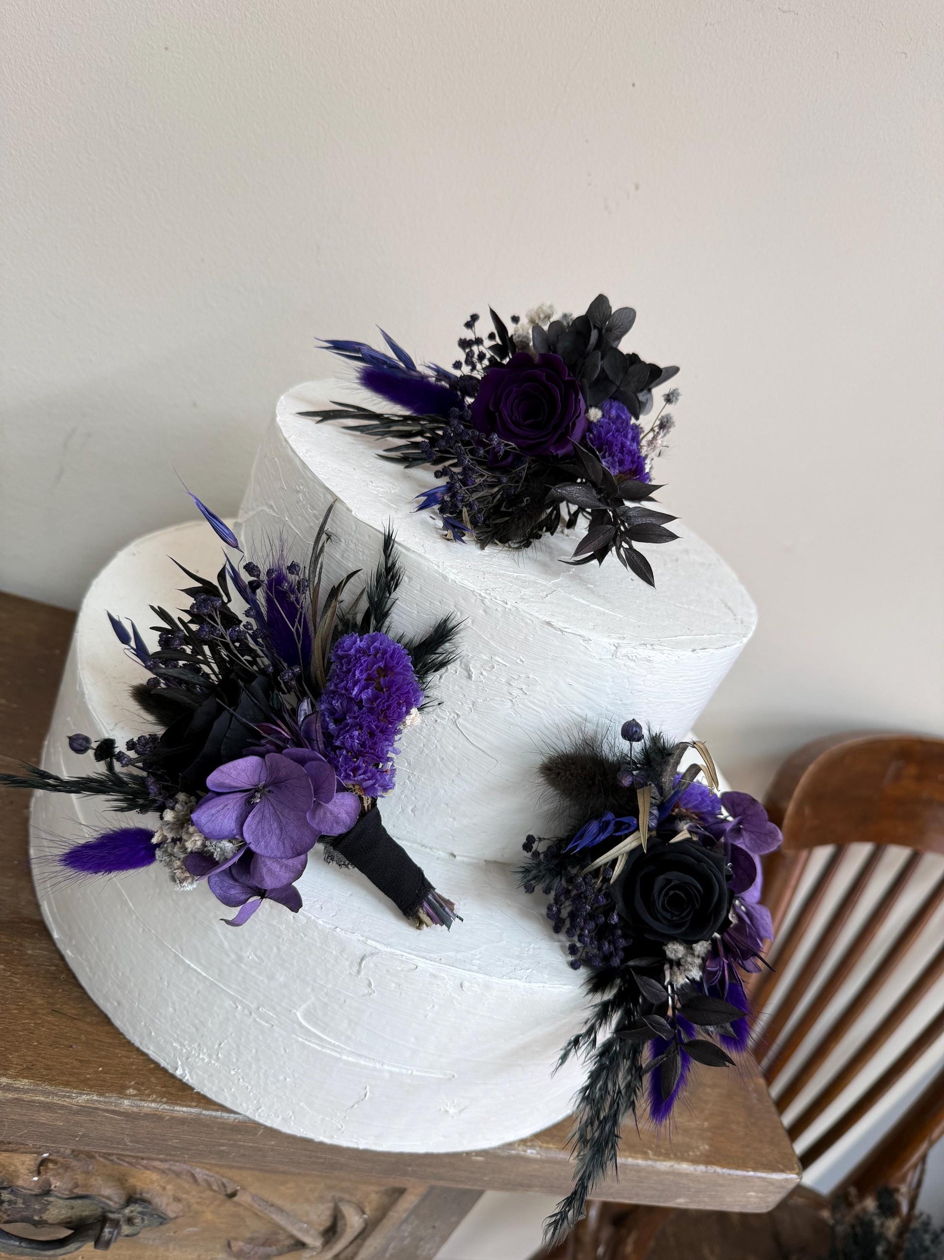 Black &Purple Wedding Bouquet