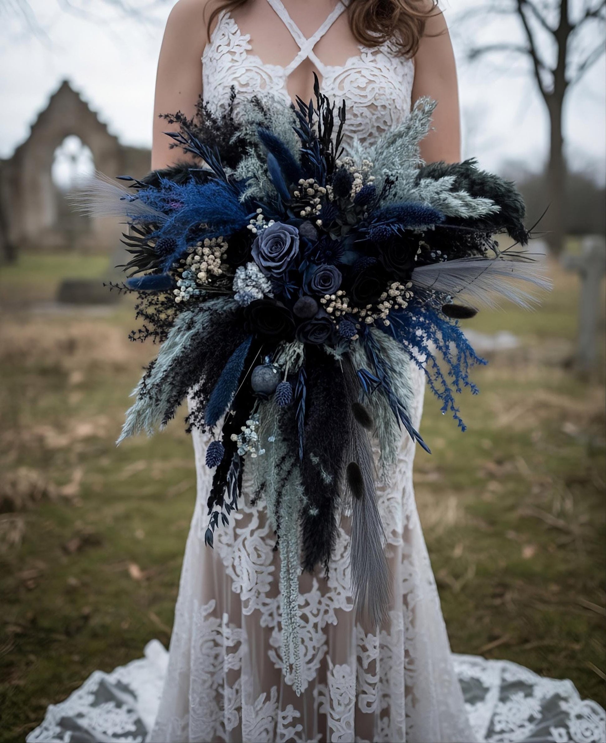 Dusty Blue Wedding Flowers