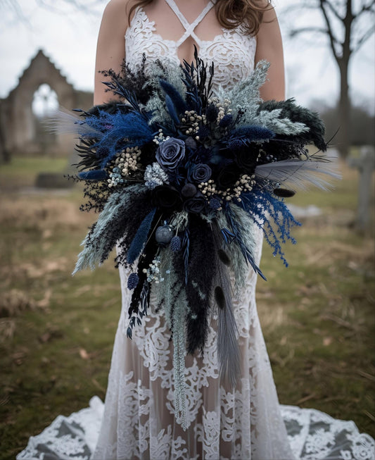Dusty Blue Wedding Flowers