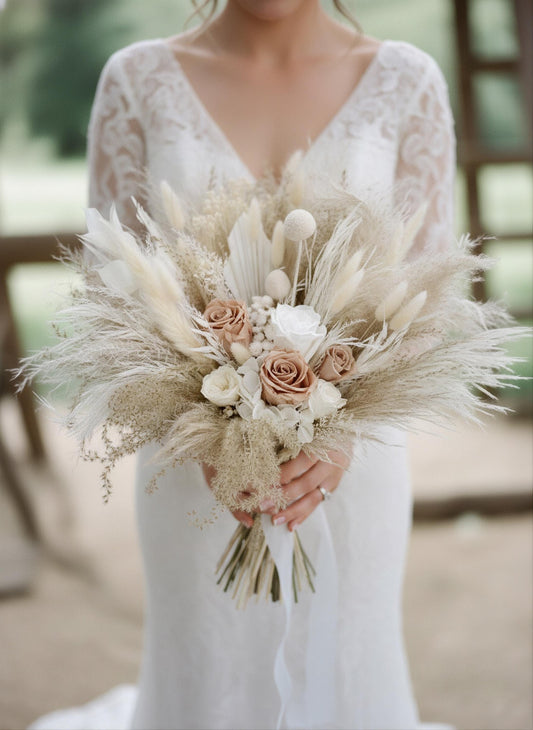 Neutral White Wedding Bouquet