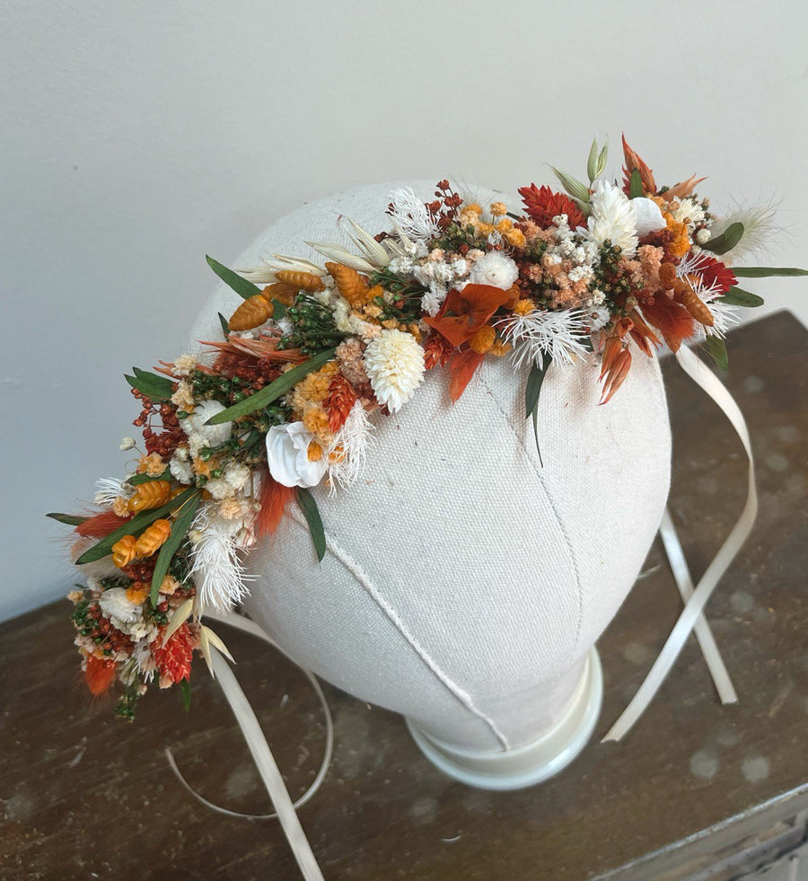 DIY Wedding Flower Crown Tutorial