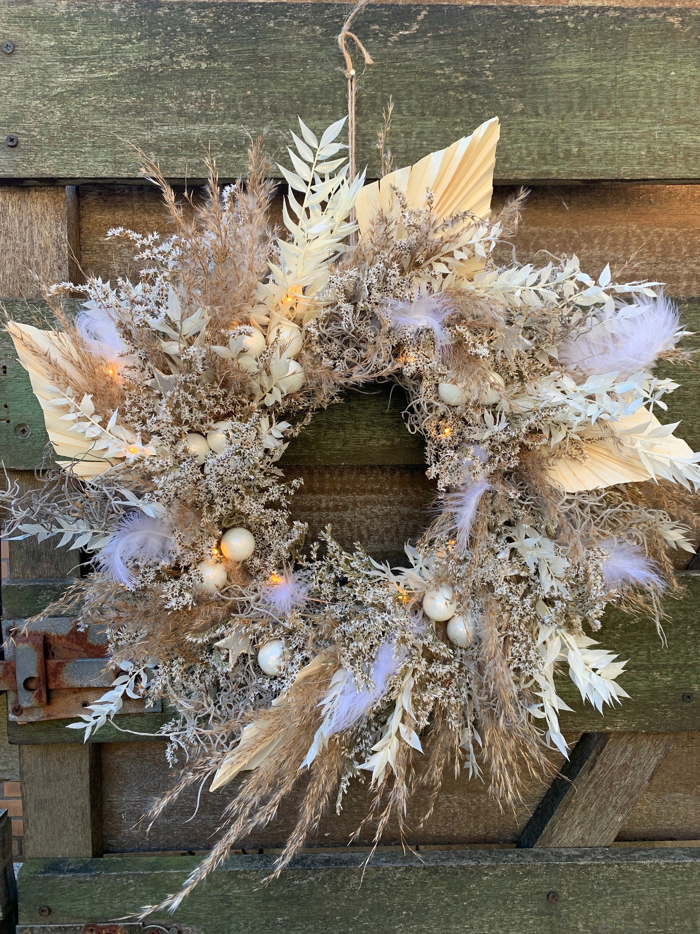 Dried Flower Xmas Wreath