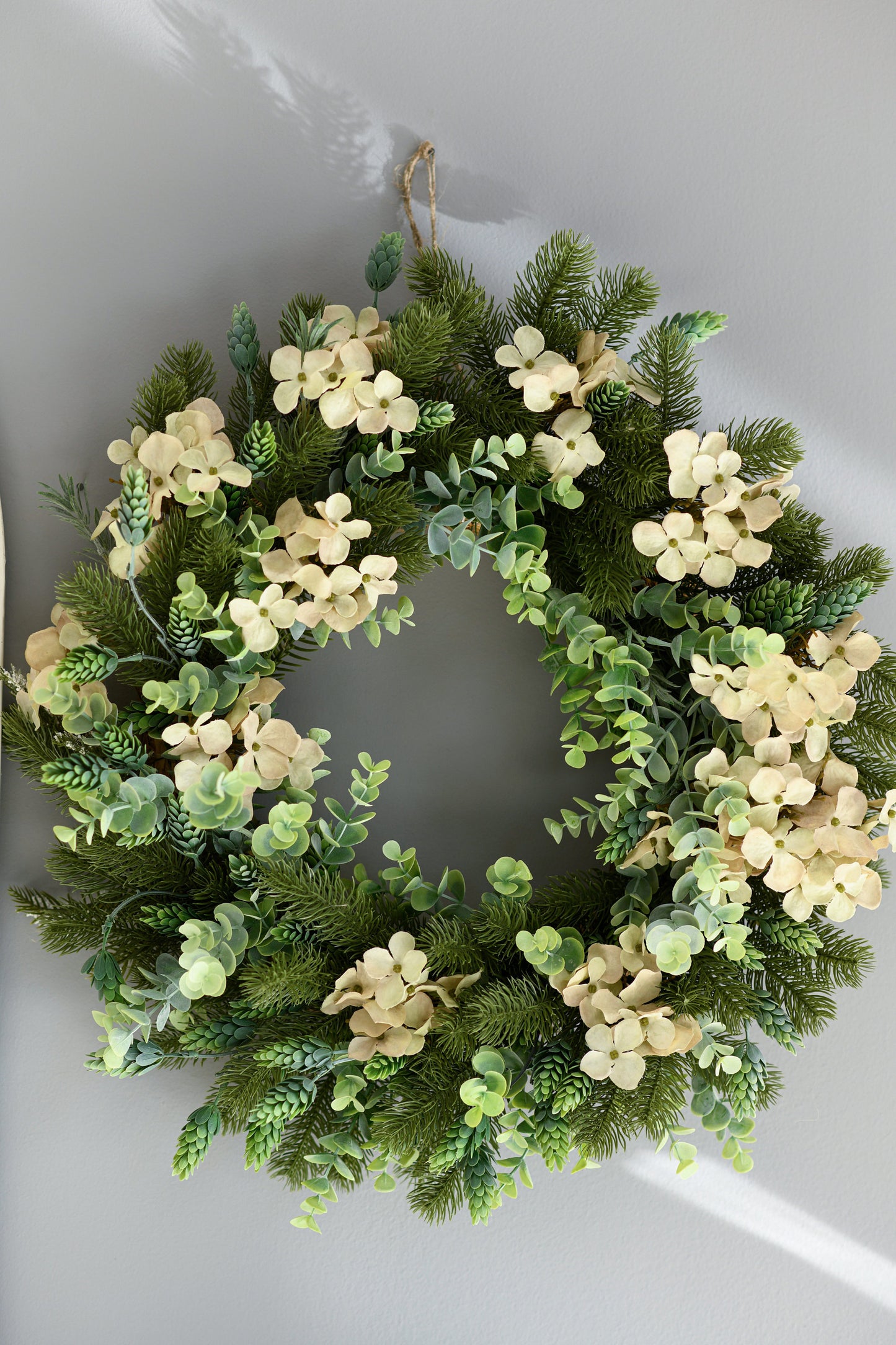 Door Christmas wreath, Christmas wreath, Winter wall decor, Christmas decor,Rustic Christmas Wreath, Front door wreath ,Silk flower wreath