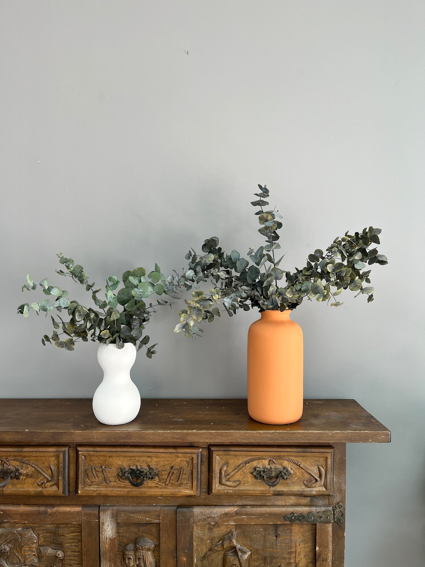 Eucalyptus in a vase, Vase arrangement, Dried flowers bouquet in a vase, Dried flowers bouquet, Boho decor, Table decor, Boho bouquet