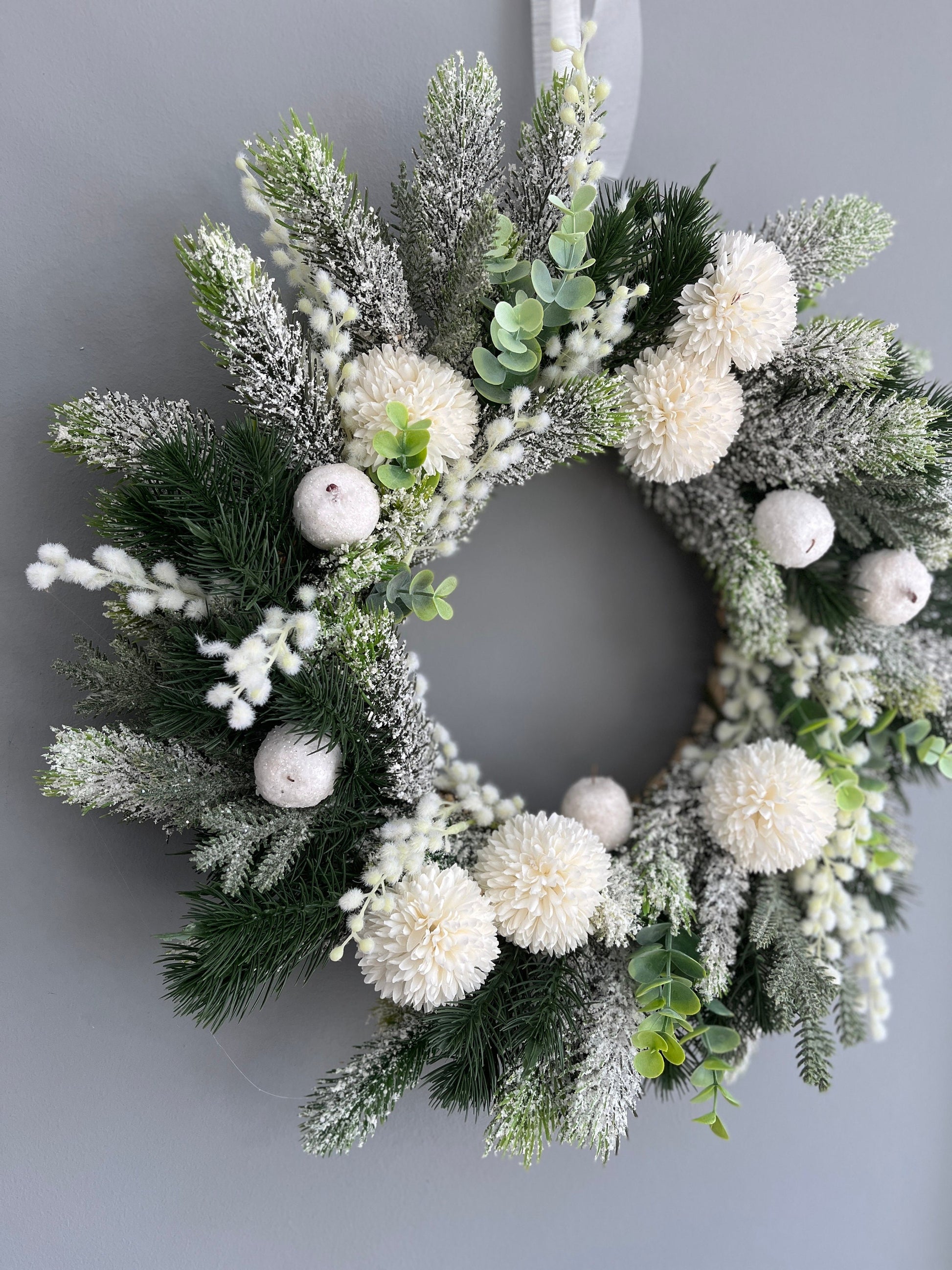 Christmas Wreath, Christmas Foliage Wreath, Christmas Decorations, Rustic Christmas, Holiday Wreath, Christmas Door Wreath, Winter Wreath
